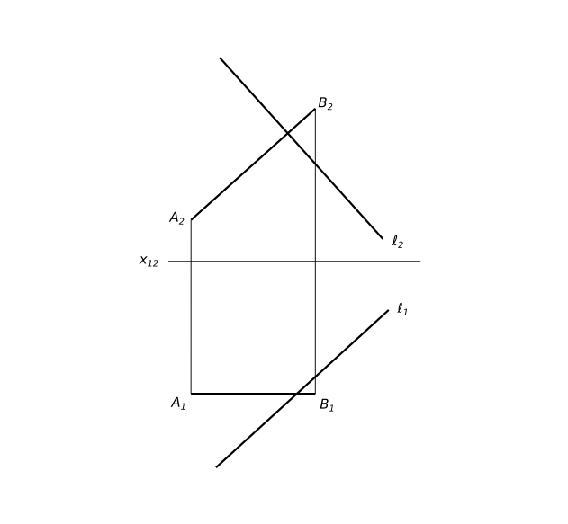 На некоторой прямой ℓ нет ни одной точки равноудаленной от точек A и B найдите угол между прямыми ℓ и AB